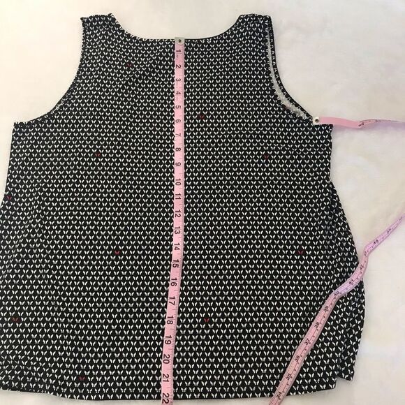 J. Jill‎ black & white tank top size LP - Picture 8 of 9